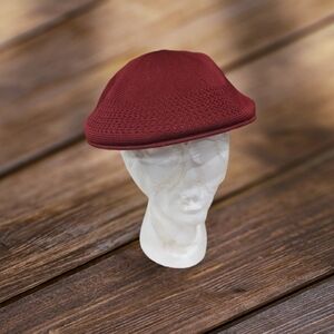 Light Weight Classic Mesh Newsboy Ivy Gatsby Cabbie Golf Hat Cap Small Burgundy